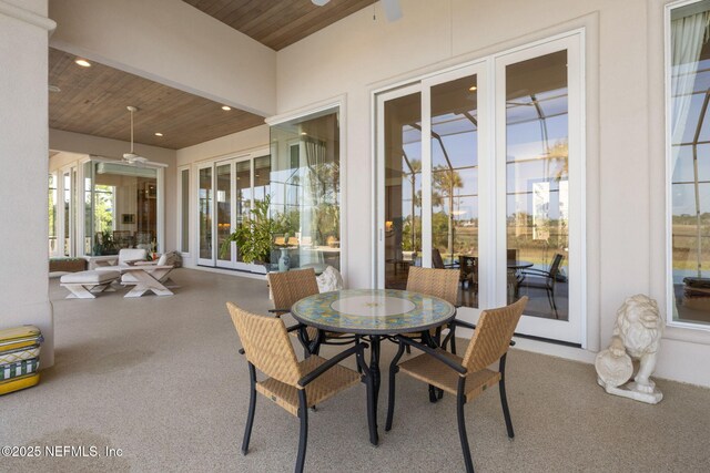 236 Deer Haven Dr, Ponte Vedra Beach, FL 32082 - sunroom with lofted ceiling