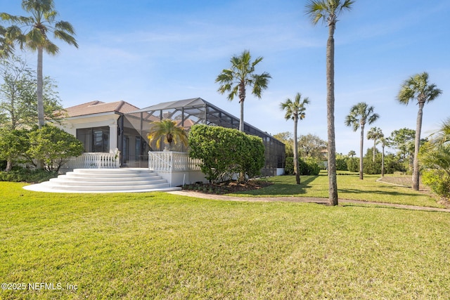 236 Deer Haven Dr, Ponte Vedra Beach, FL 32082 - view of green lawn with glass enclosure