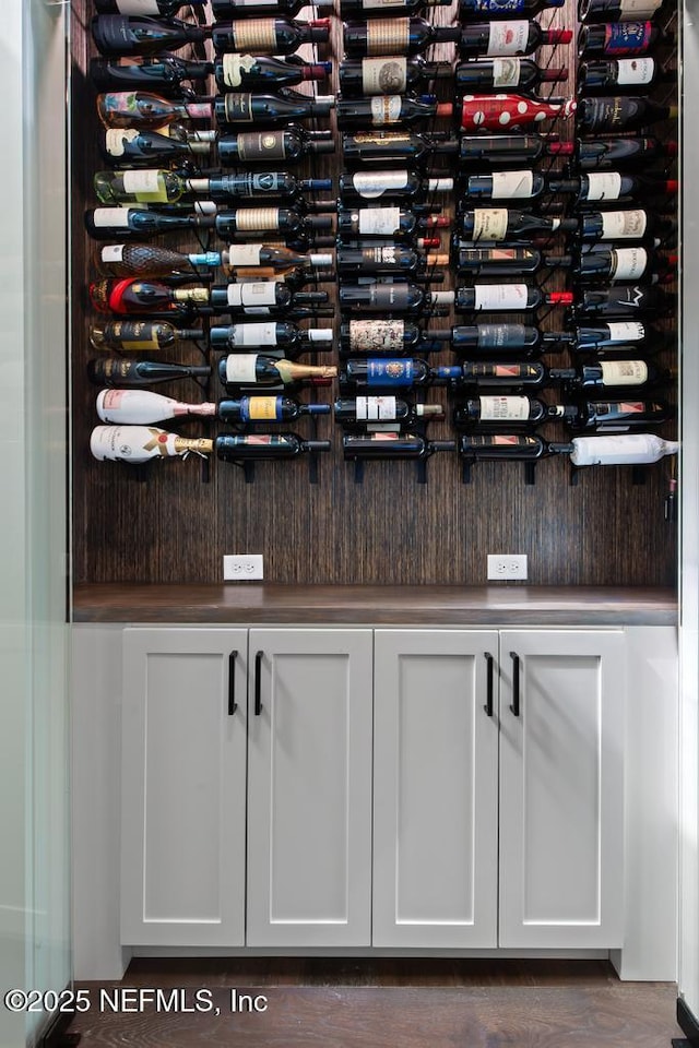 view of wine room