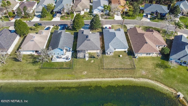 aerial view featuring a residential view