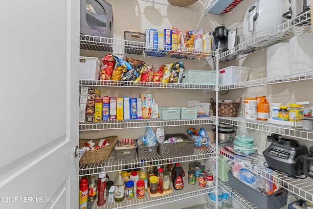 view of pantry