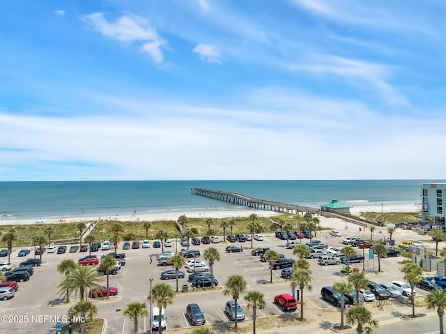 water view featuring a beach view