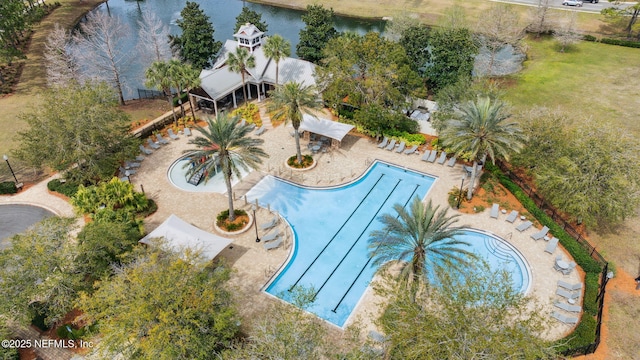 community pool featuring a patio area