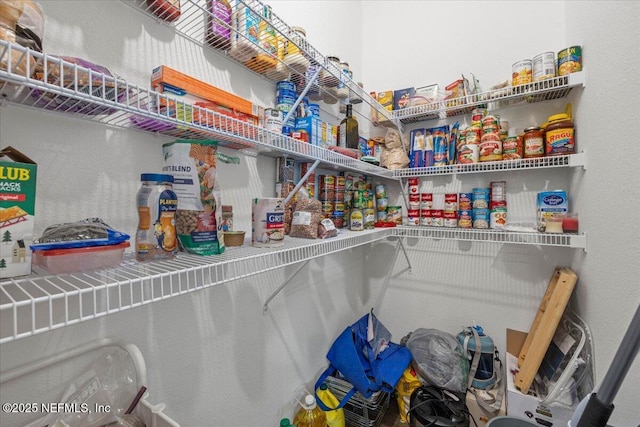 view of pantry