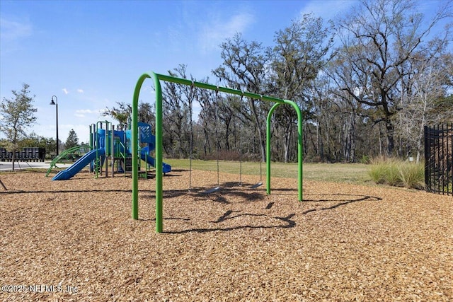 view of communal playground