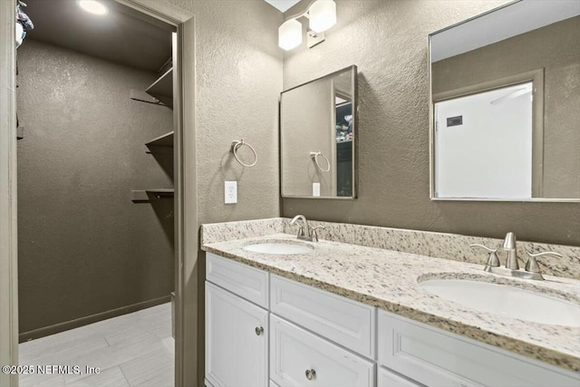 2204 Chablis Ct W, Orange Park, FL 32073 - bathroom featuring double vanity, a sink, and a walk in closet