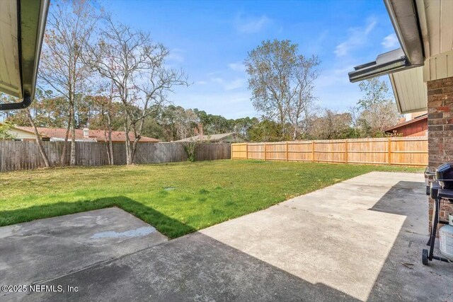 2204 Chablis Ct W, Orange Park, FL 32073 - view of yard featuring a fenced backyard and a patio
