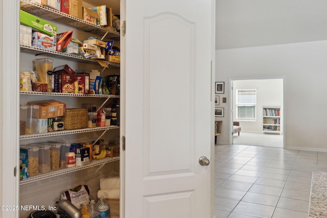 view of pantry