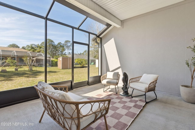 sunroom with a wealth of natural light