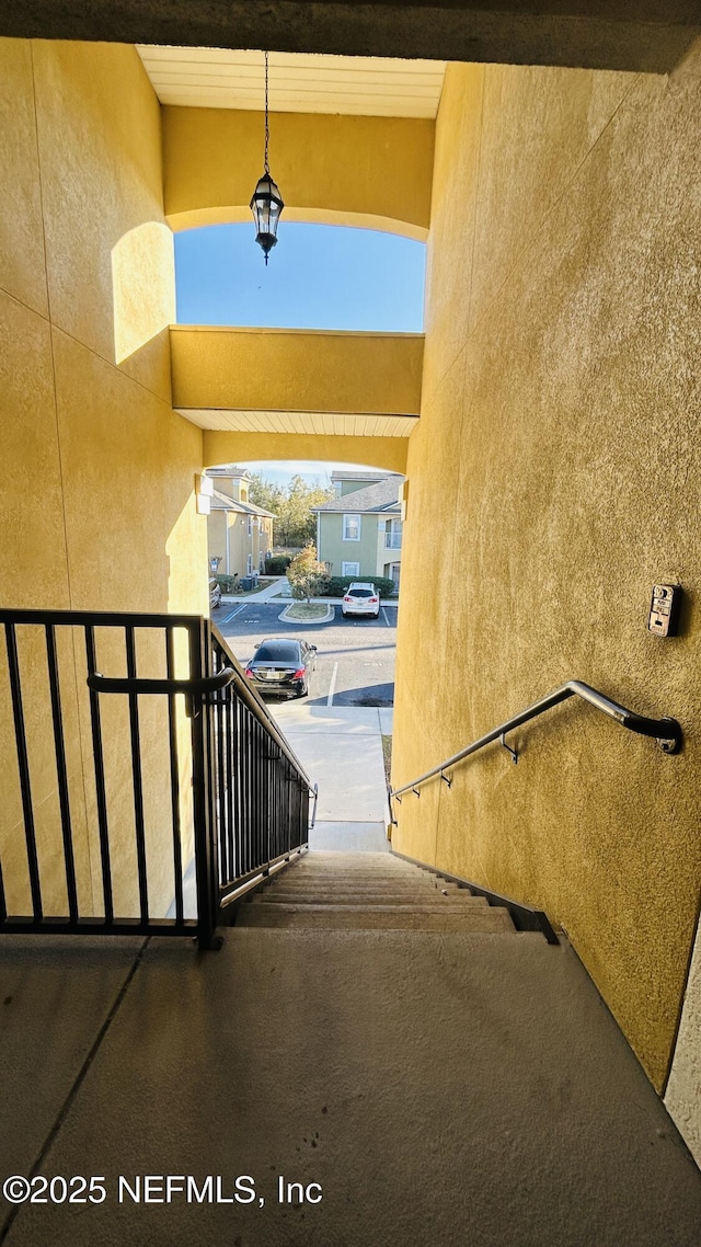 view of stairs