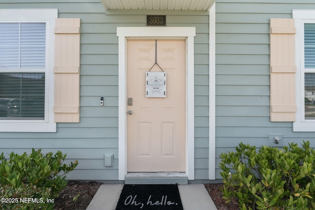 view of entrance to property