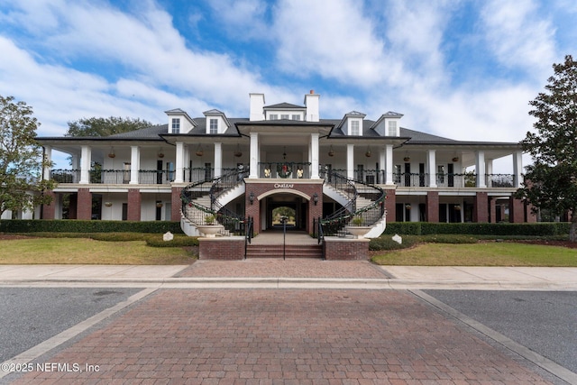 view of property with stairway