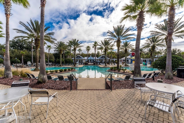 pool featuring a patio