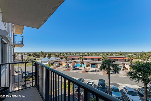 balcony with a residential view