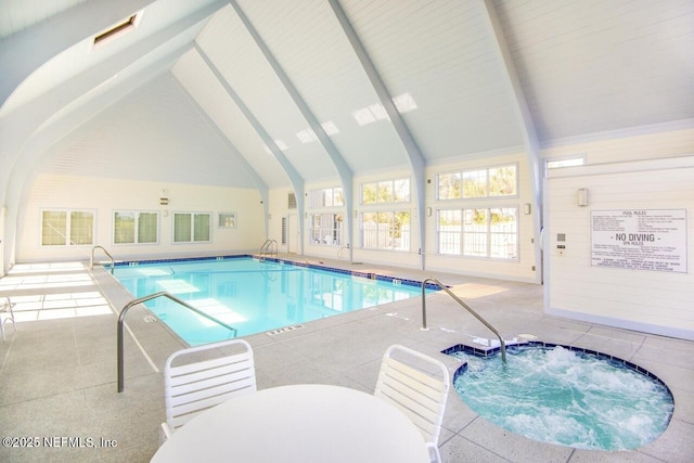 110 Ocean Hollow Ln Unit 116, Saint Augustine, FL 32084 - pool featuring outdoor dining space, a patio area, and an indoor in ground hot tub