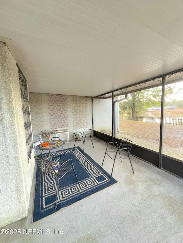 view of sunroom / solarium