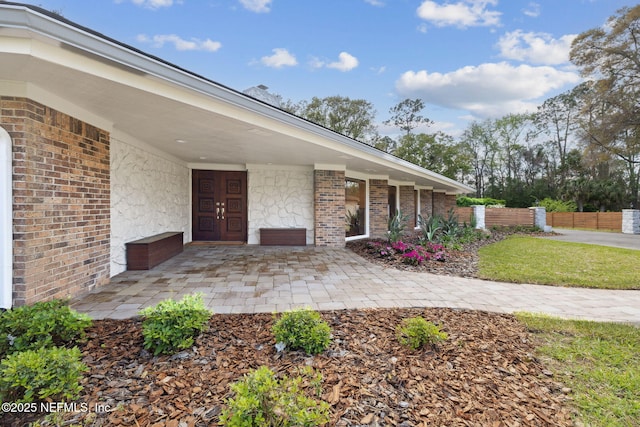 view of patio / terrace with fence