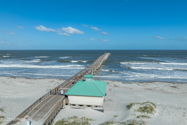 2211 1st St S, Jacksonville Beach, FL 32250 - property view of water featuring a beach view