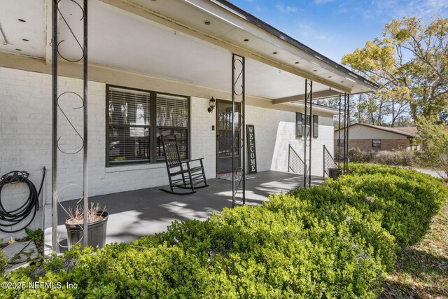 view of patio / terrace with a porch