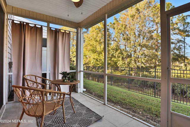 sunroom / solarium featuring a wealth of natural light