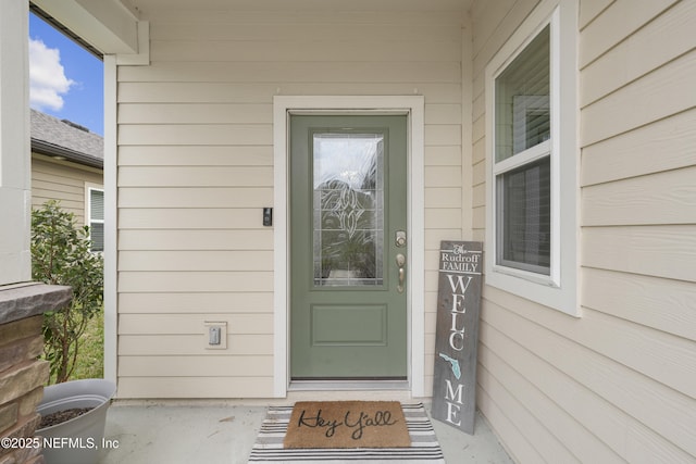 view of entrance to property