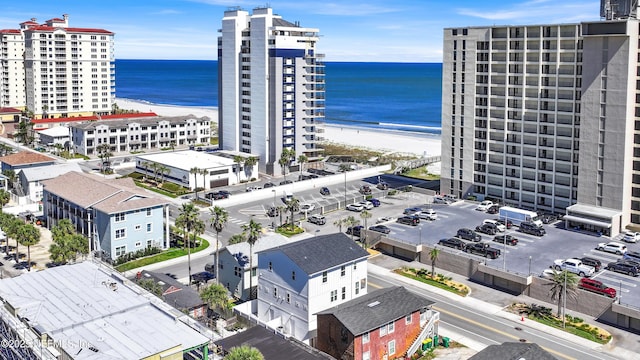 1308 1st St S, Jacksonville Beach, FL 32250 - drone / aerial view with a water view and a beach view