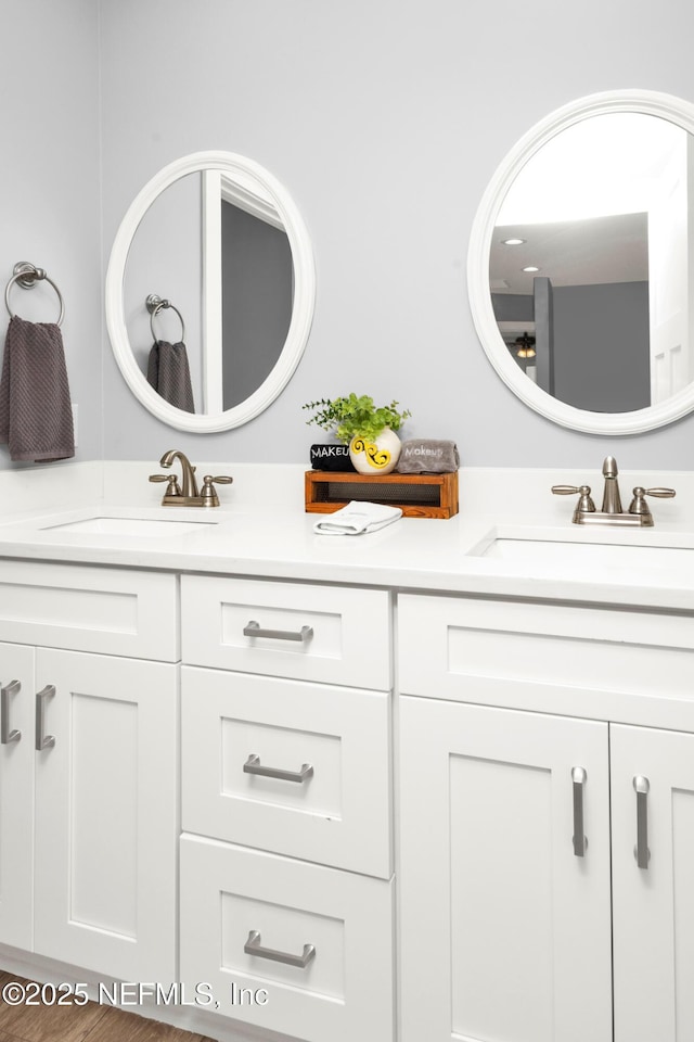 1308 1st St S, Jacksonville Beach, FL 32250 - full bath with double vanity and a sink