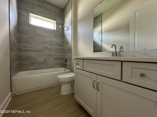 123 Tesoro Ter, Saint Augustine, FL 32095 - full bathroom with shower / bathtub combination, vanity, and wood finished floors