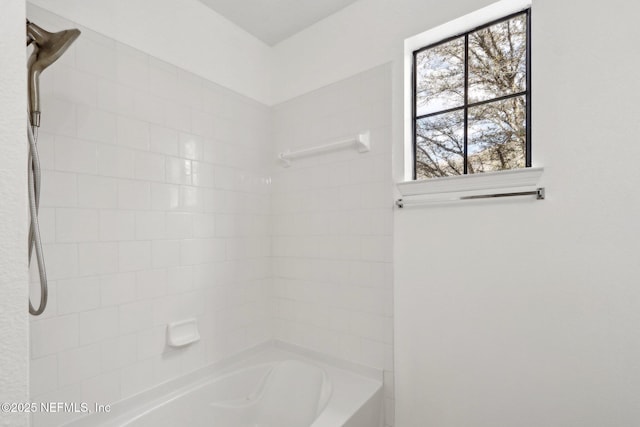 full bathroom featuring tub / shower combination