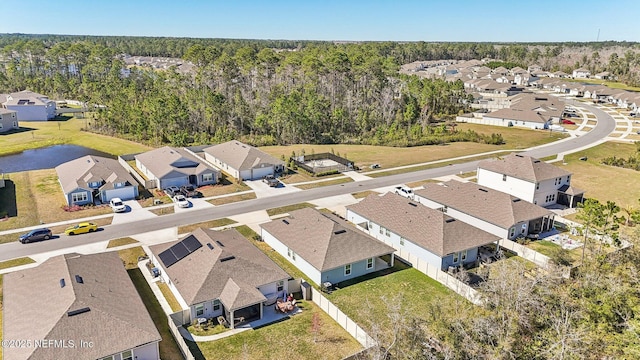 bird's eye view with a residential view