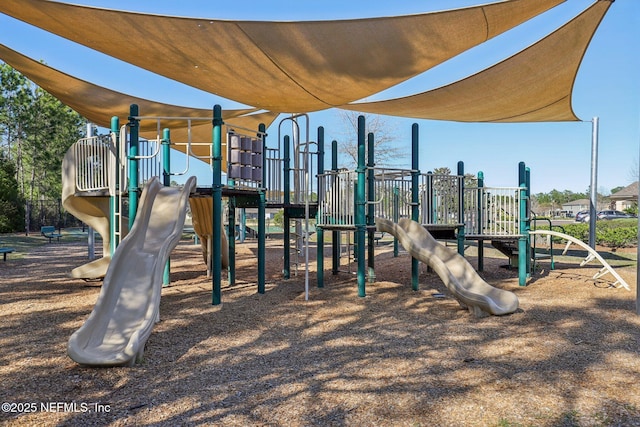 view of communal playground