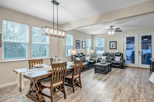 6743 Summit Vista Ct, Jacksonville, FL 32259 - dining space with a healthy amount of sunlight, light wood finished floors, and french doors