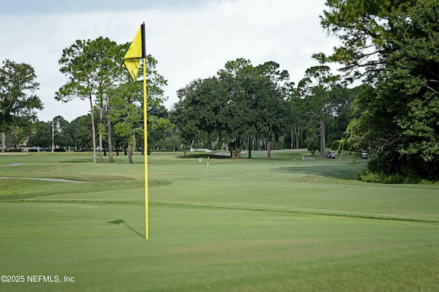 view of community featuring golf course view