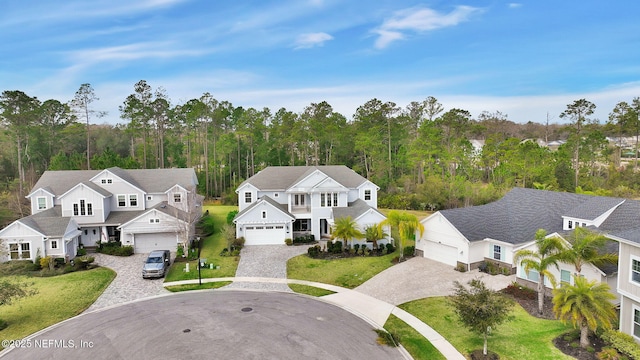 drone / aerial view featuring a residential view