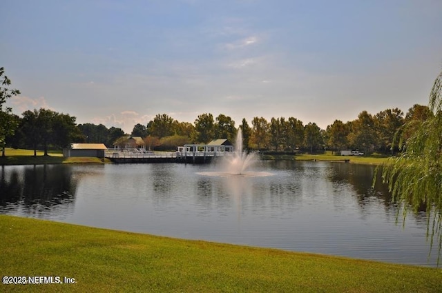 view of water feature