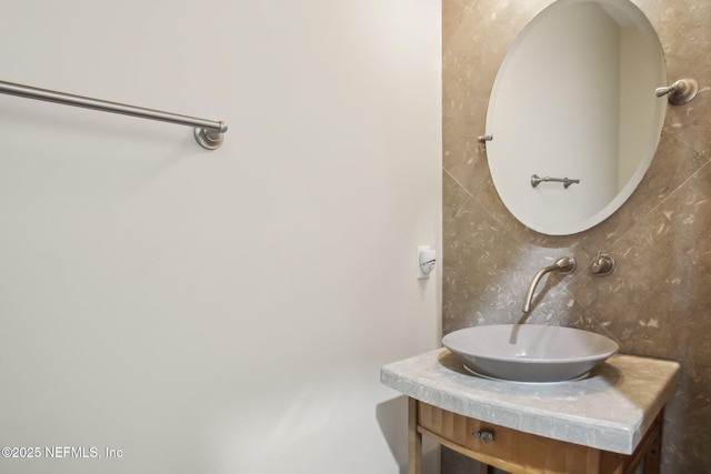 bathroom featuring vanity