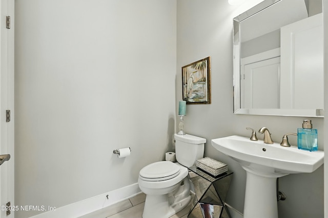 294 Mahi Dr, Ponte Vedra, FL 32081 - half bath featuring toilet, tile patterned flooring, and baseboards