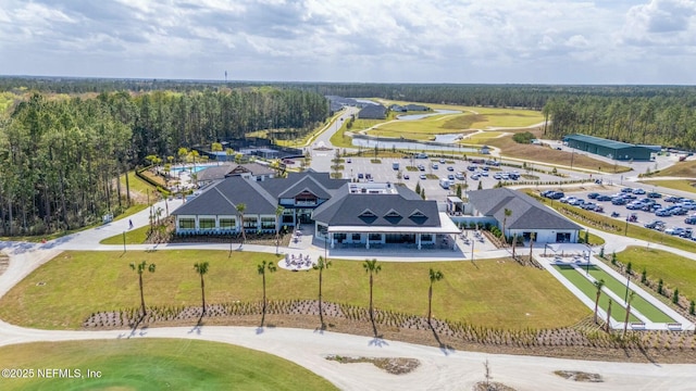 aerial view with a view of trees