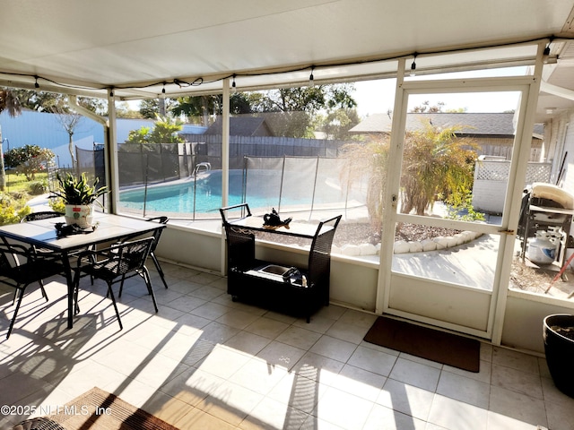 view of sunroom / solarium