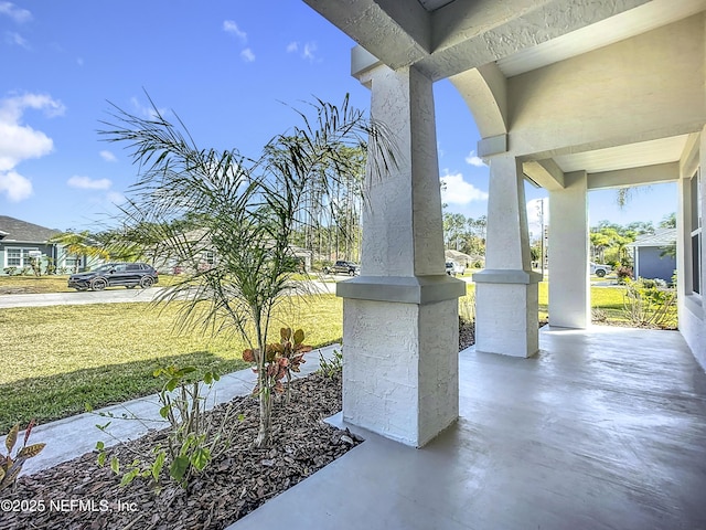 view of patio / terrace featuring a porch