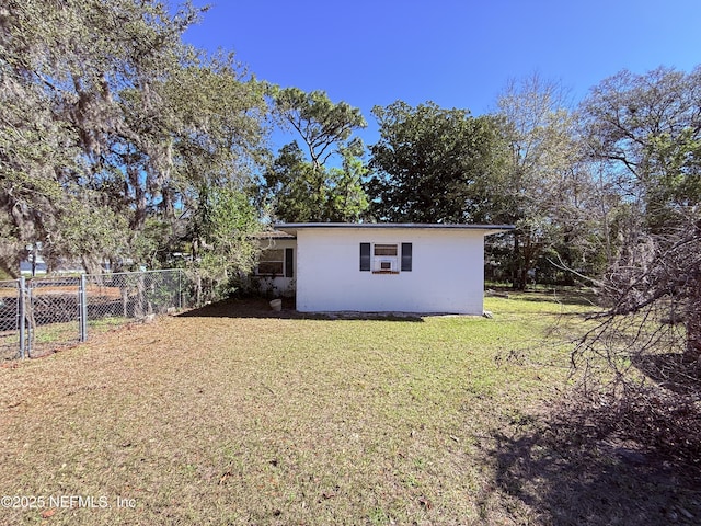 exterior space with fence