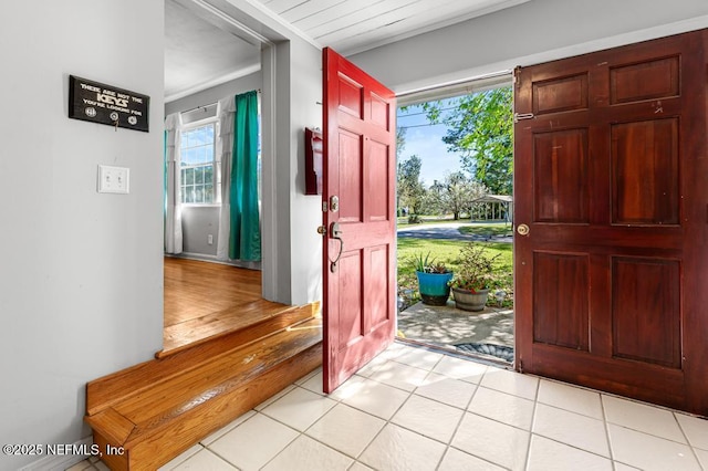 view of foyer entrance