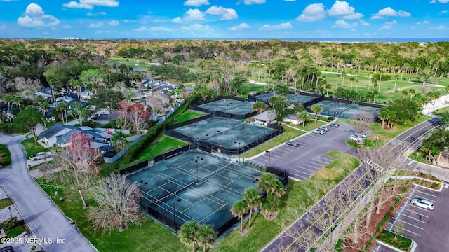aerial view featuring golf course view
