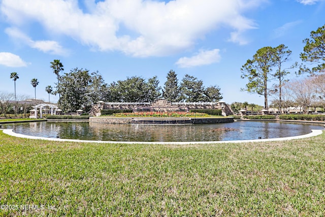 view of water feature