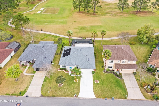 aerial view featuring a residential view