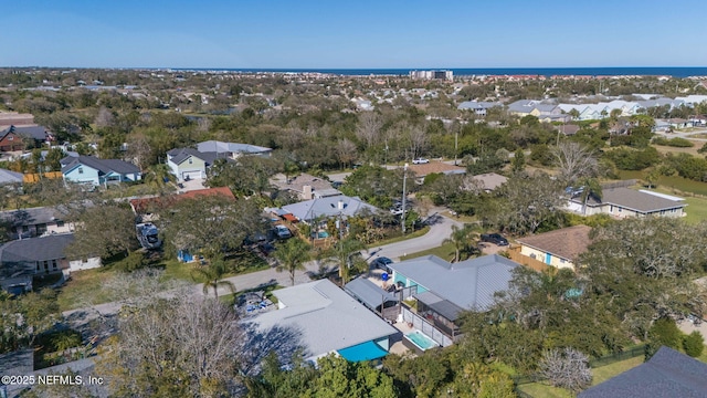 aerial view featuring a residential view