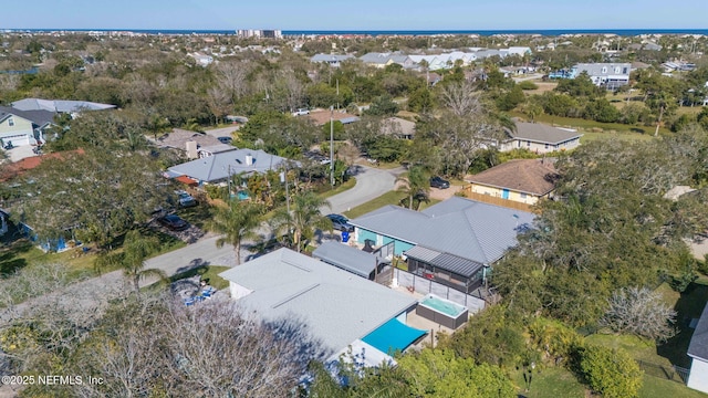 aerial view featuring a residential view