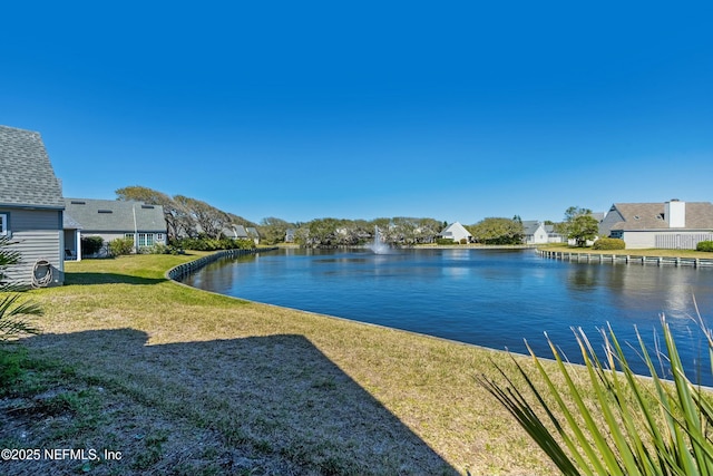 water view featuring a residential view