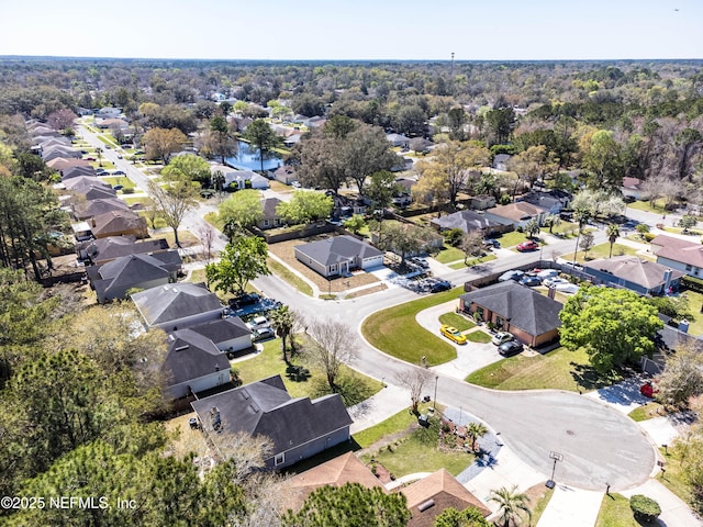 aerial view featuring a residential view