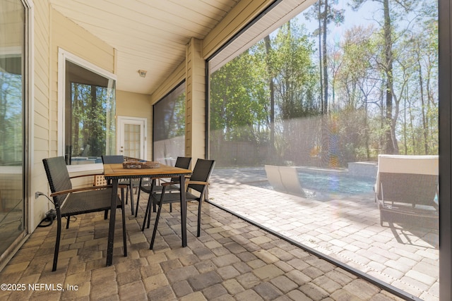 view of patio / terrace featuring outdoor dining area